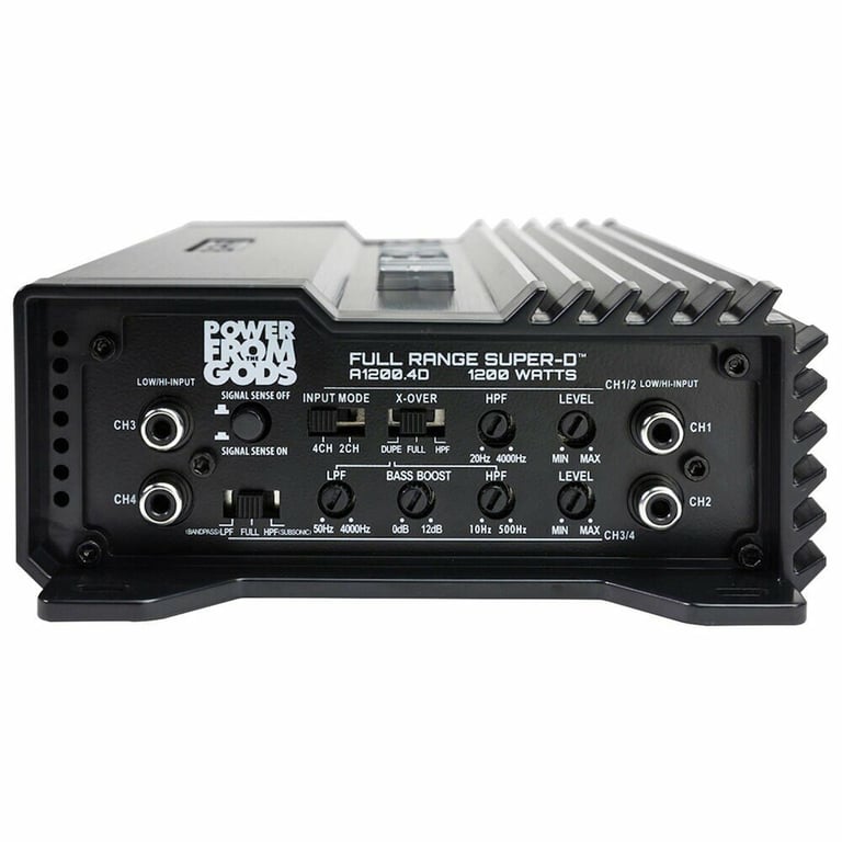Hifonics A1200.4D + NVX XFLOC4 Line-Output-Converter + Amp kit Image 17