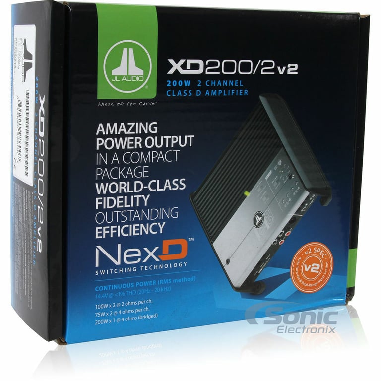 JL Audio XD200/2v2 + NVX Line-Output-Converter + Amp kit Image 18