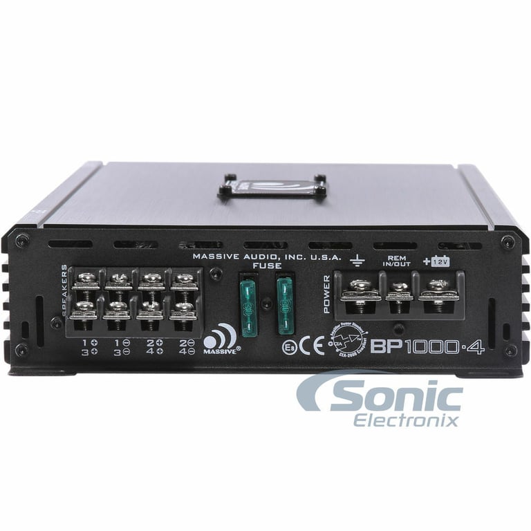 Massive Audio BP1000.4 v2 + NVX XFLOC4 Line-Output-Converter + Free Amp Kit Image 19