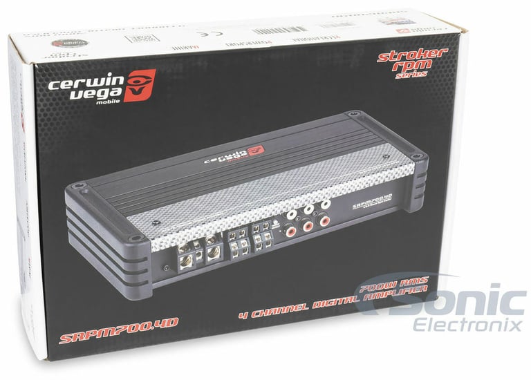 Cerwin Vega SRPM700.4D + NVX XFLOC4 Line-Output-Converter + Amp Kit Image 11
