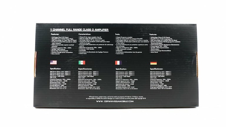 Cerwin-Vega VCU81 + Kicker 44CWCS104 Subwoofer + 8 Gauge Amp Kit Image 22