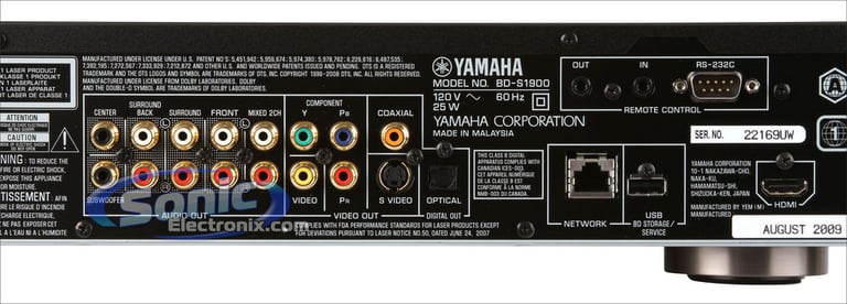 Yamaha BD-S1900BL Image 5