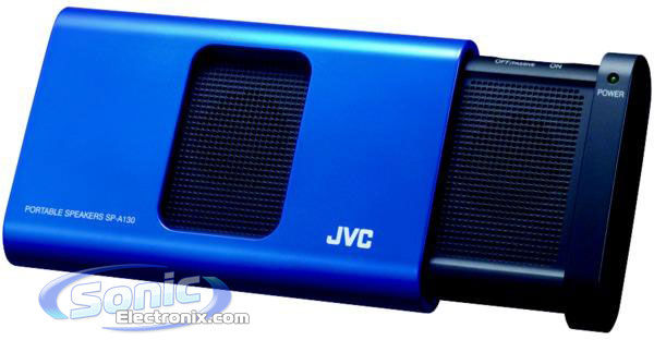 JVC SPA130A (SP-A130A) Portable iPod/iPhone/Smartphone Speaker - Blue Image 2