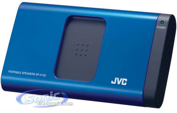 JVC SPA130A (SP-A130A) Portable iPod/iPhone/Smartphone Speaker - Blue Image 1