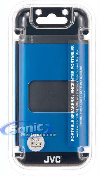 JVC SPA130A (SP-A130A) Portable iPod/iPhone/Smartphone Speaker - Blue Image 3