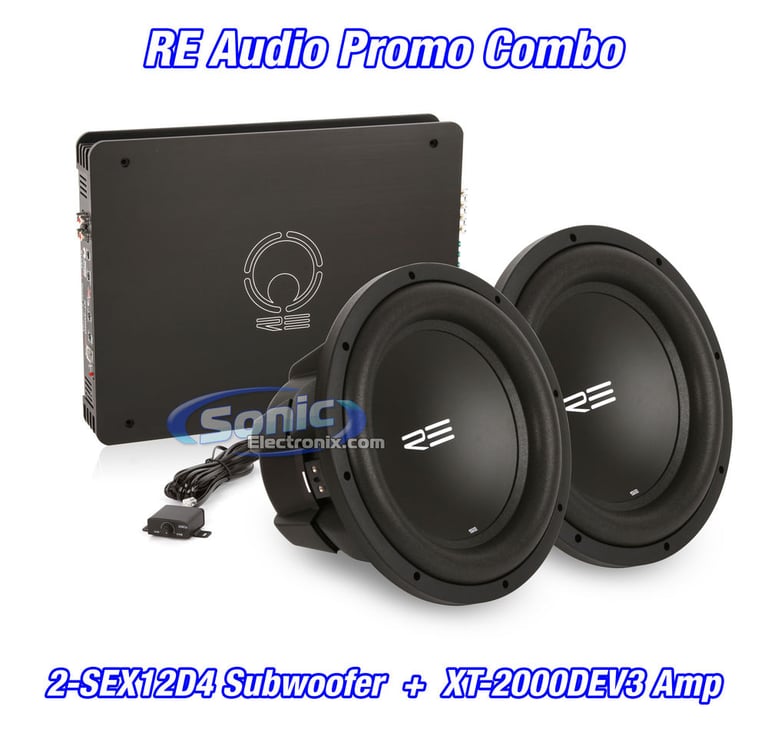 Combo: (2) RE Audio SEX12D4 and (1) RE Audio XT-2000DEV3 Image 1