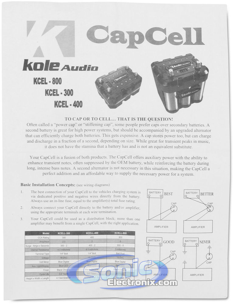 Kole Audio KCEL-400 (KCELL-400) Image 5