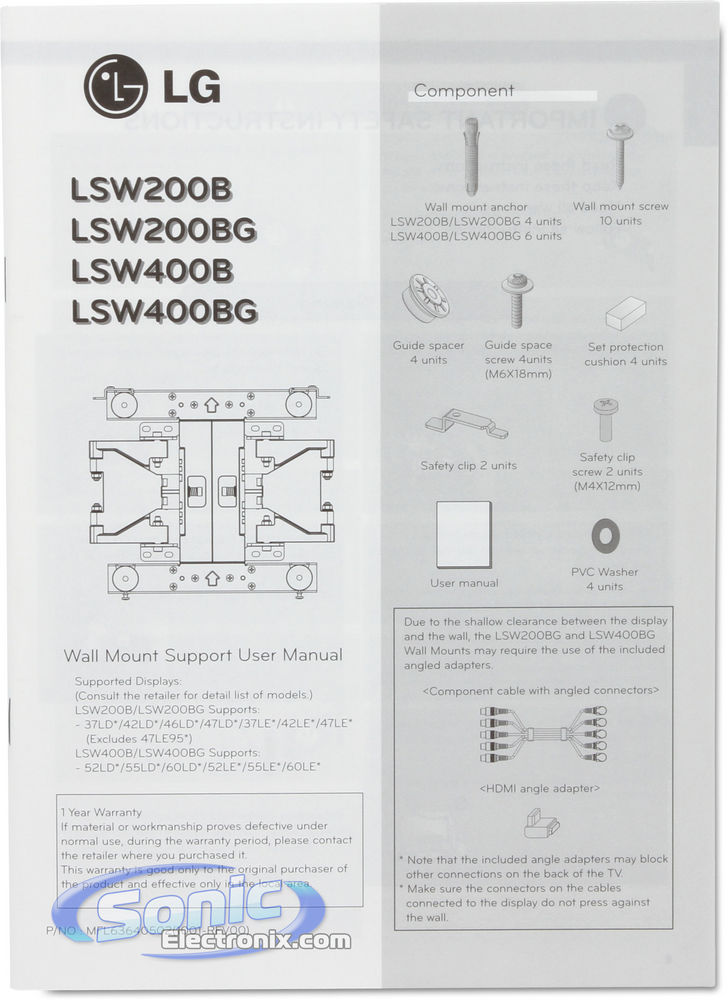 LG LSW400BG Image 8
