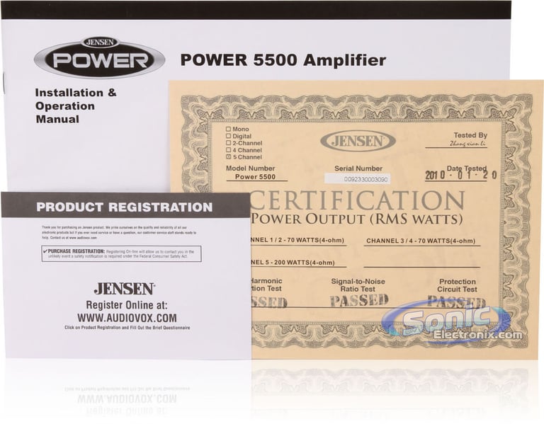 Jensen Power 5500 Image 7