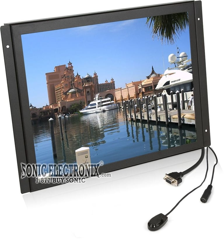 RP1517B (BLACK TRIM) -- Concept 15" Raw TFT-LCD Screen Monitor for Custom Installs Image 2