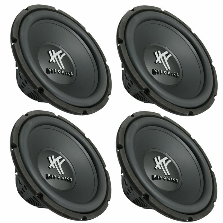 (4-Pack) Hifonics HFX12D4BK Subwoofers Image 1