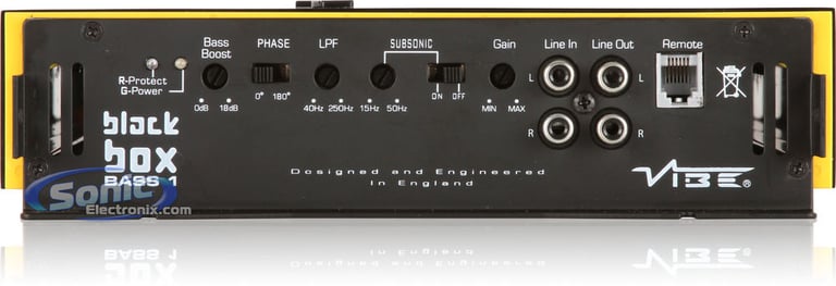 VIBE Audio Black Box Bass 1 V1 (BlackBB1-V1) R/B Image 4