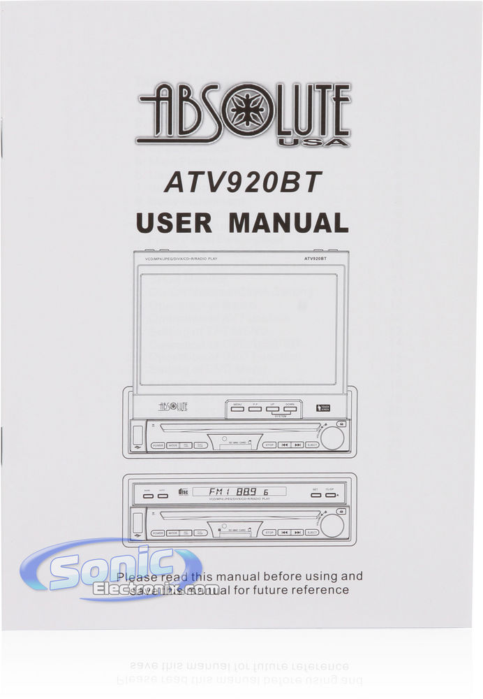 Absolute ATV920BT Image 8