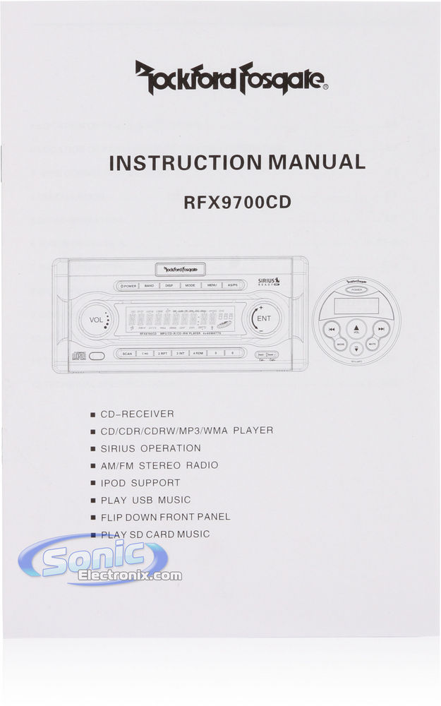 Rockford Fosgate RFX9700CD Image 9