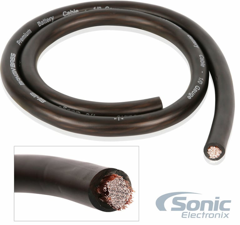 Power Acoustik BAMF1-5000D + Belva 1/0 Gauge Amp Wiring Kit Image 4