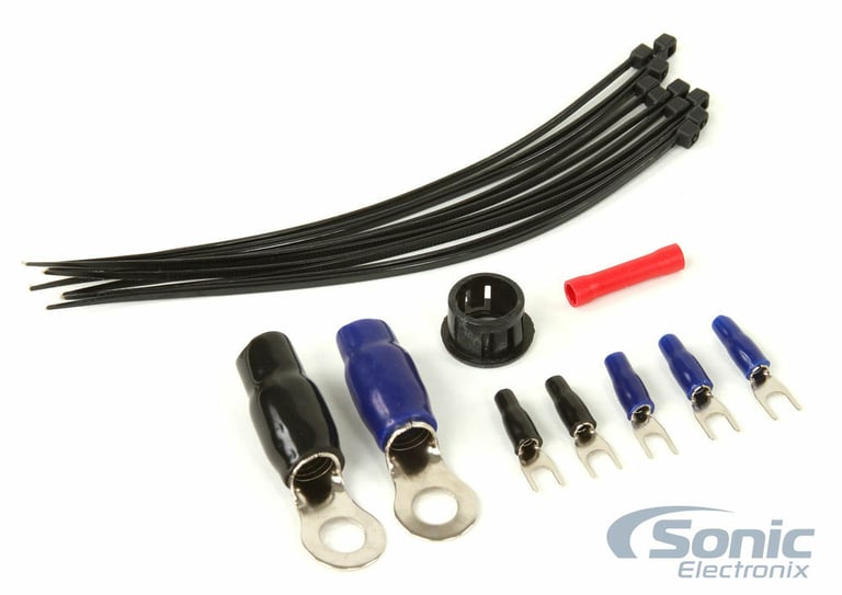Power Acoustik BAMF1-3000D + Belva 4 Gauge Amp Wiring Kit Image 4
