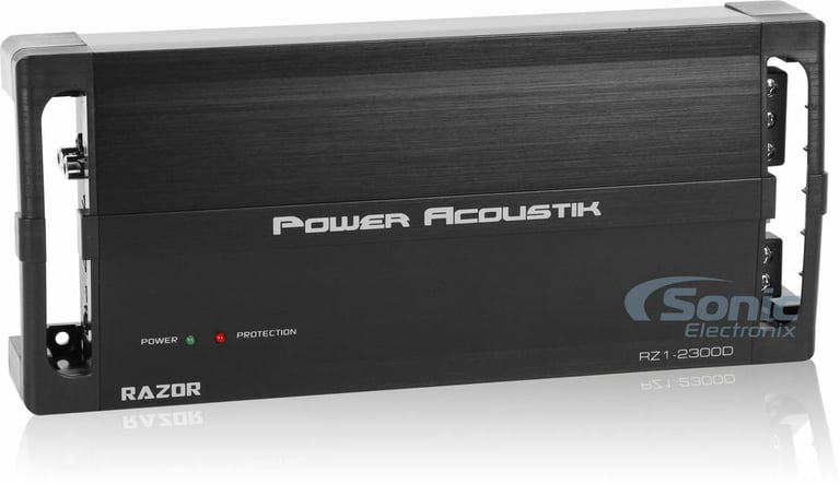 Power Acoustik RZ1-2300D + Belva 8 Gauge Amp Wiring Kit Image 3