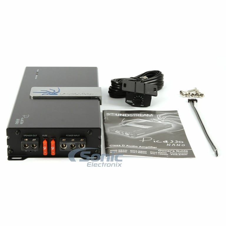 Soundstream PN1.1000D + 8 Gauge Amp Wiring Kit Image 16