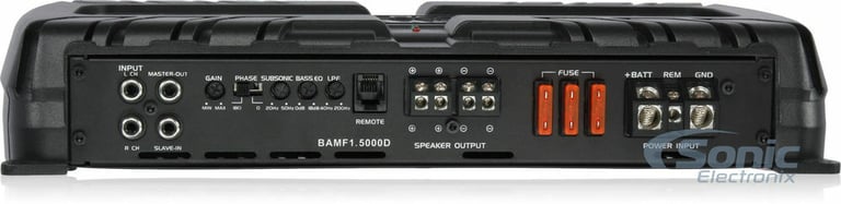 Power Acoustik BAMF1-5000D + Belva 1/0 Gauge Amp Wiring Kit Image 16