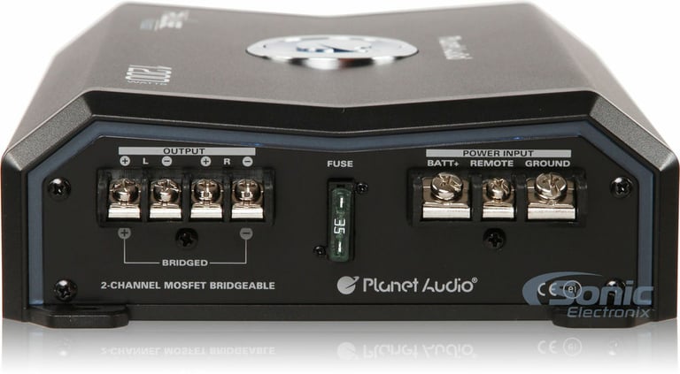 Planet Audio PL1200.2 + Belva 4 Gauge Amp Wiring Kit Image 17