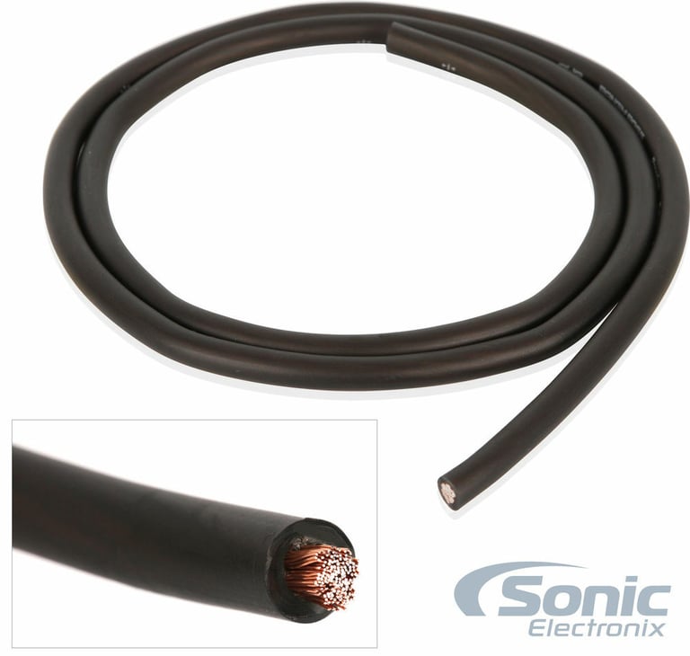 Power Acoustik RZ1-2300D + Belva 8 Gauge Amp Wiring Kit Image 13