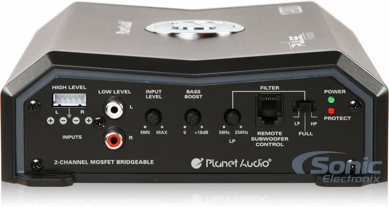 Planet Audio PL1200.2 + Belva 4 Gauge Amp Wiring Kit Image 16
