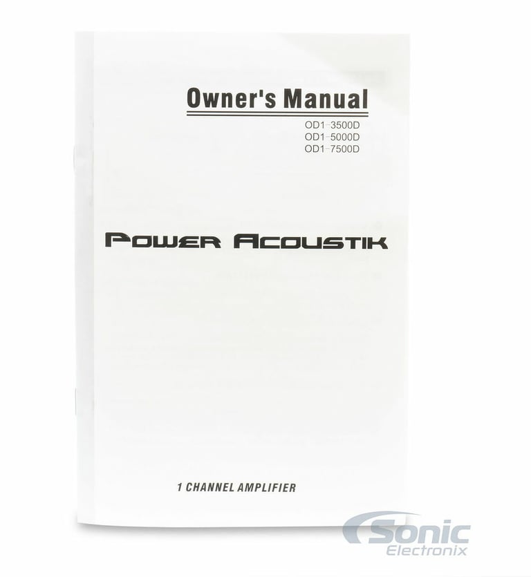 Power Acoustik OD1-7500D + Belva 4 Gauge Amp Wiring Kit Image 20