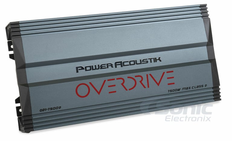 Power Acoustik OD1-7500D + Belva 4 Gauge Amp Wiring Kit Image 14