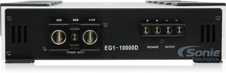 Power Acoustik EG1-10000D + Belva 1/0 Gauge Amp Wiring Kit Image 13