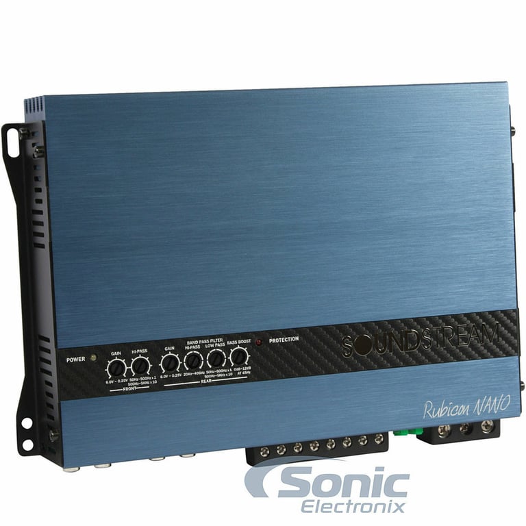 Soundstream Rubicon Nano RN4.1400D + Belva 4 Gauge Amp Kit Image 2