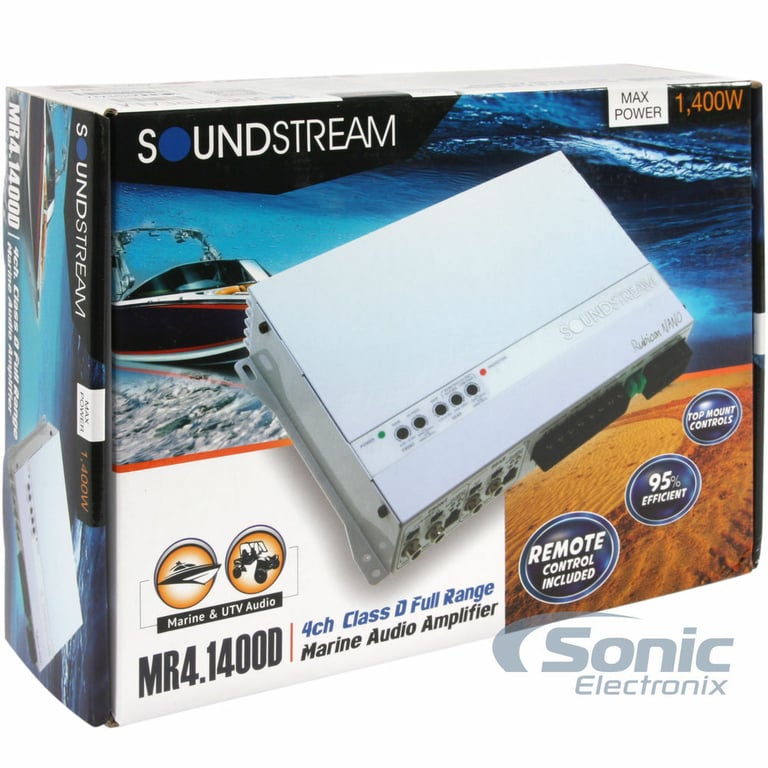 Soundstream MR4.1400D + Belva 4 Gauge Amp Wiring Kit Image 5