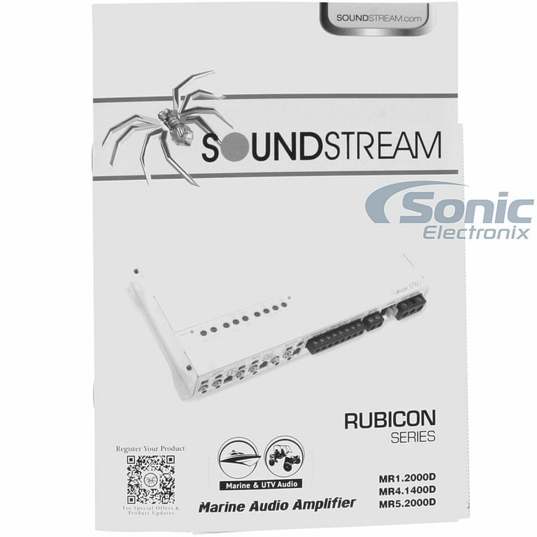 Soundstream MR1.2000D + Belva 4 Gauge Amp Wiring Kit Image 18