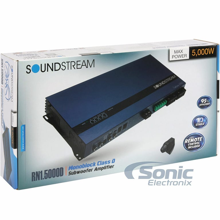 Soundstream RN1.5000D Amplifier + Belva 4 Gauge Amp Wiring Kit Image 17