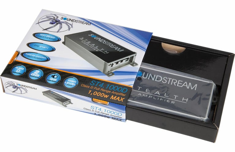 Soundstream ST2.1000D Amplifier + 8 Gauge Amp Wiring Kit Image 14