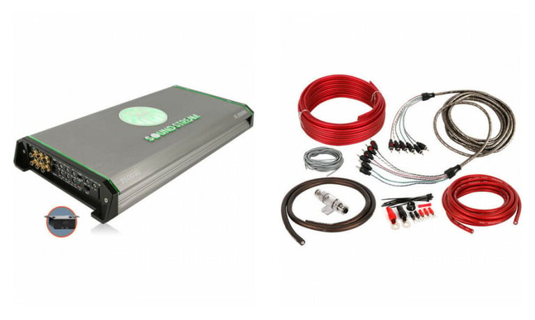 Soundstream T5.2500DL + Belva 4 Gauge Amp Wiring Kit Image 1