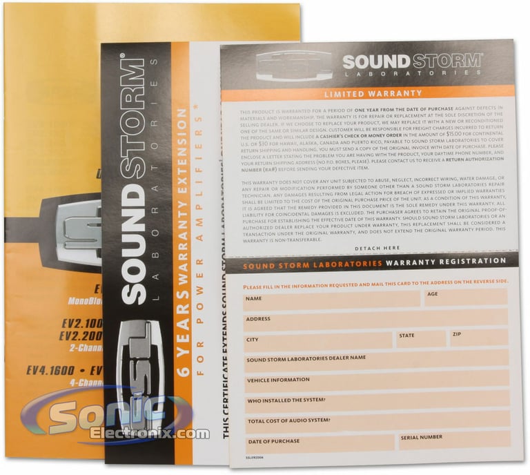Sound Storm Labs (SSL) Evolution EV2.2000 + Belva 1/0 Gauge Amp Wiring Kit Image 7