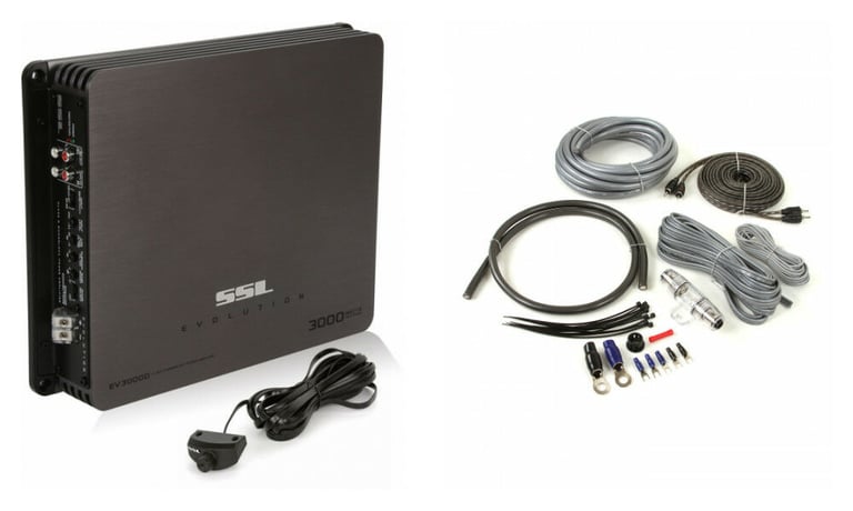 Sound Storm Labs (SSL) EV3000D + Belva 4 Gauge Amp Wiring Kit Image 1