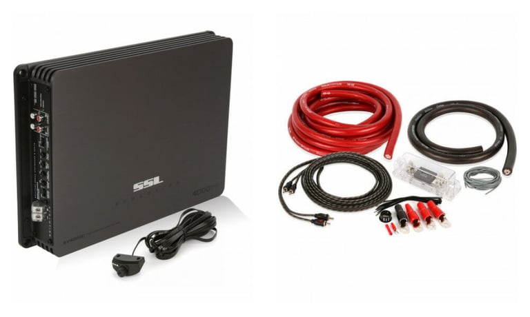 Sound Storm Labs (SSL) EV4000D + Belva 1/0 Gauge Amp Wiring Kit Image 1