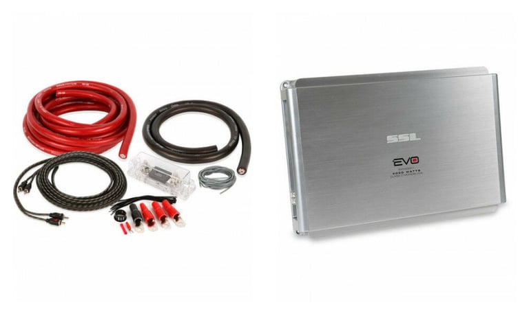 Sound Storm Labs (SSL) EVO4000.1 + Belva 1/0 Amp Gauge Kit Image 1