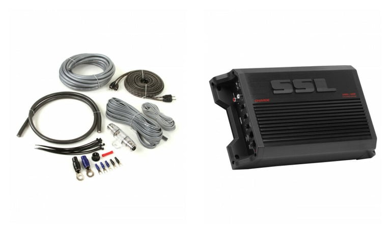 Sound Storm Labs (SSL) CG1202 + Belva 4 Gauge Amp Wiring Kit Image 1