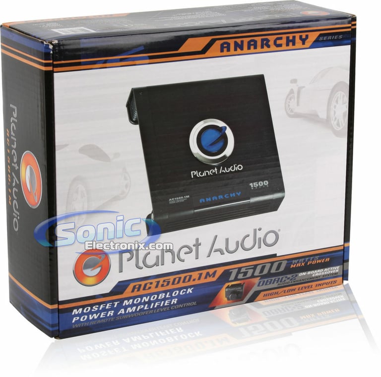 Planet Audio AC1500.1M + Belva 4 Gauge Amp Kit Image 3