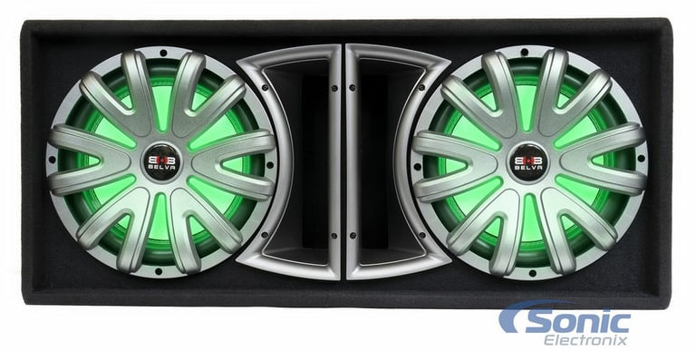 Belva BLB212LED Loaded Enclosure + Autotek 2-Channel Amp + 8 Gauge Amp Kit Image 25