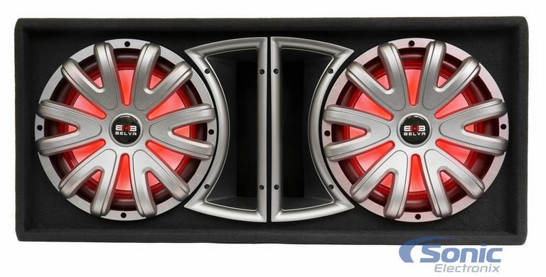 Belva BLB212LED Loaded Enclosure + Autotek 2-Channel Amp + 8 Gauge Amp Kit Image 24