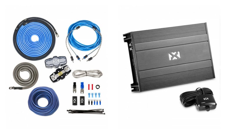 NVX NDA102 Amplifier with Amplifier Wiring Kit Image 1