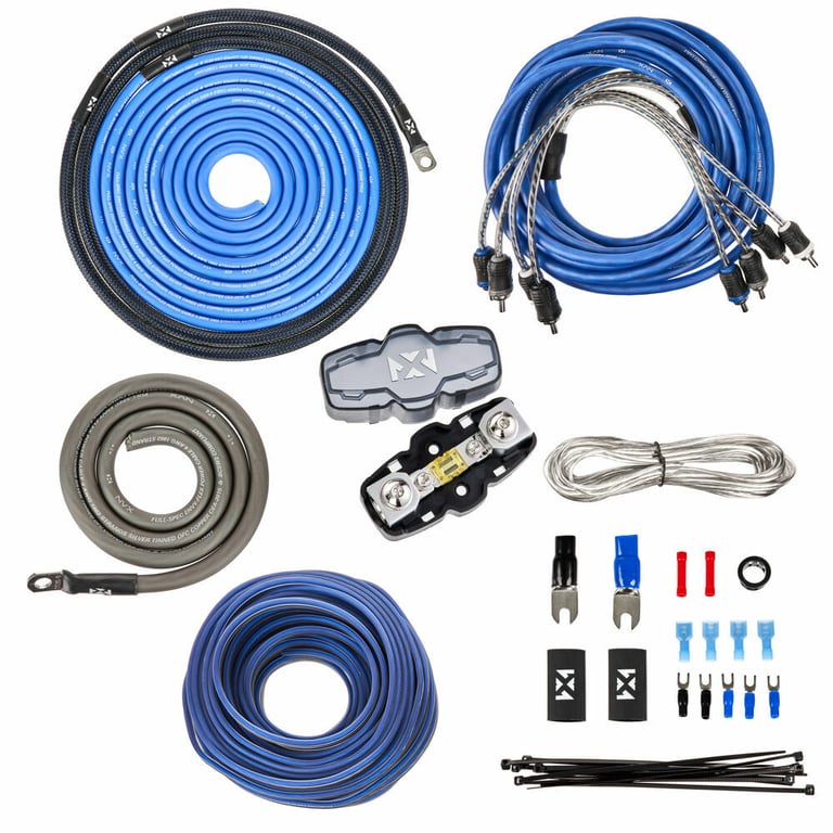 NVX NBA401 Amplifier + NVX 4 Gauge Premium Amp Wiring Kit Image 2