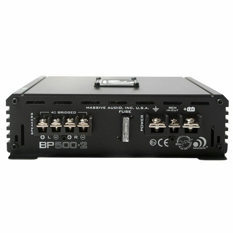 Massive Audio BP500.2 v2 Amplifier + 8 Gauge Amp Wiring Kit Image 14