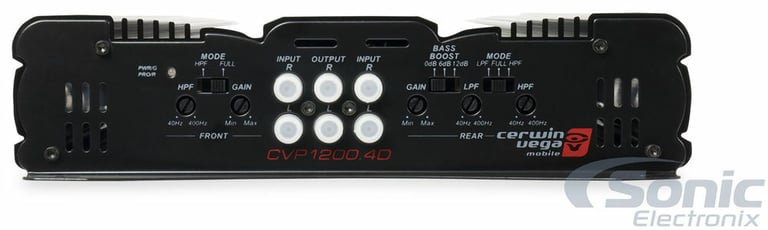 Cerwin Vega CVP1200.4D Amplifier with Belva 8 Gauge Amp Kit Image 11