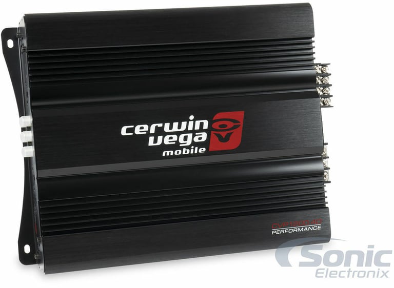 Cerwin Vega CVP1200.4D Amplifier with Belva 8 Gauge Amp Kit Image 10