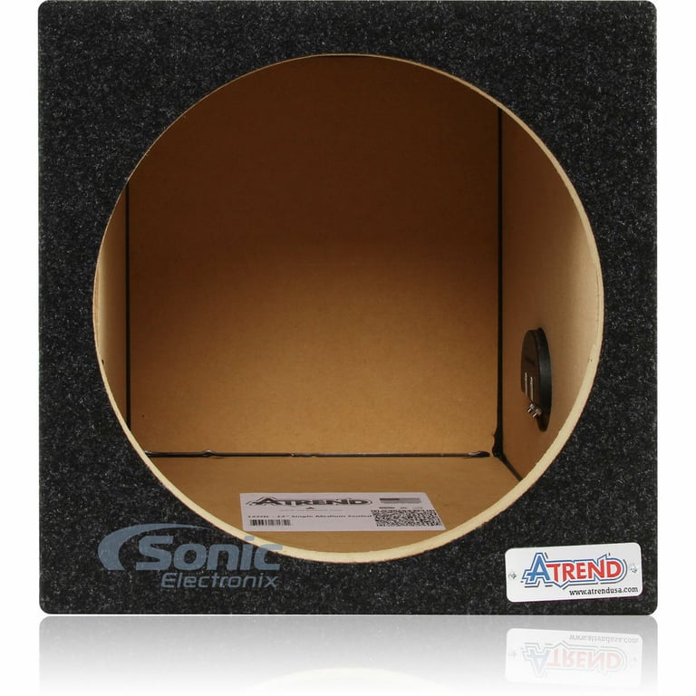 Hifonics HFX12D4BK + Atrend 12SQL Subwoofer Enclosure Image 3