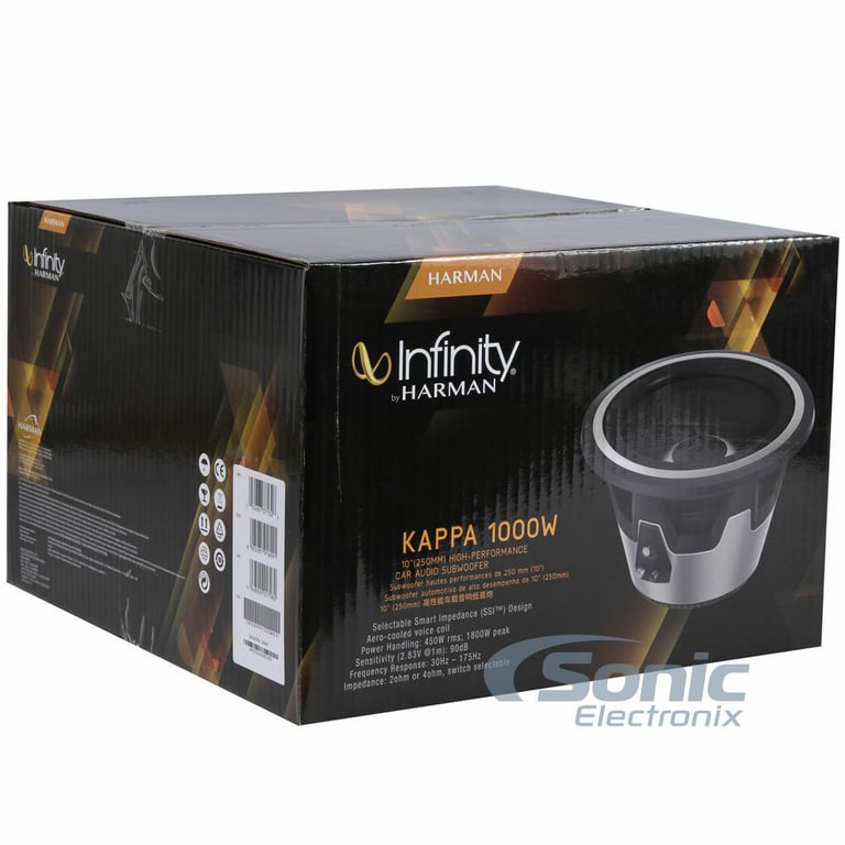 Infinity KAPPA 1000W Subwoofer + 12" Ported Enclosure (Belva 1SV12B) Image 10